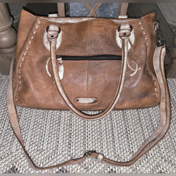 Bed Stu Rockababy Leather Purse Cashew Rustic Nectar Lux - Picture 2 of 16